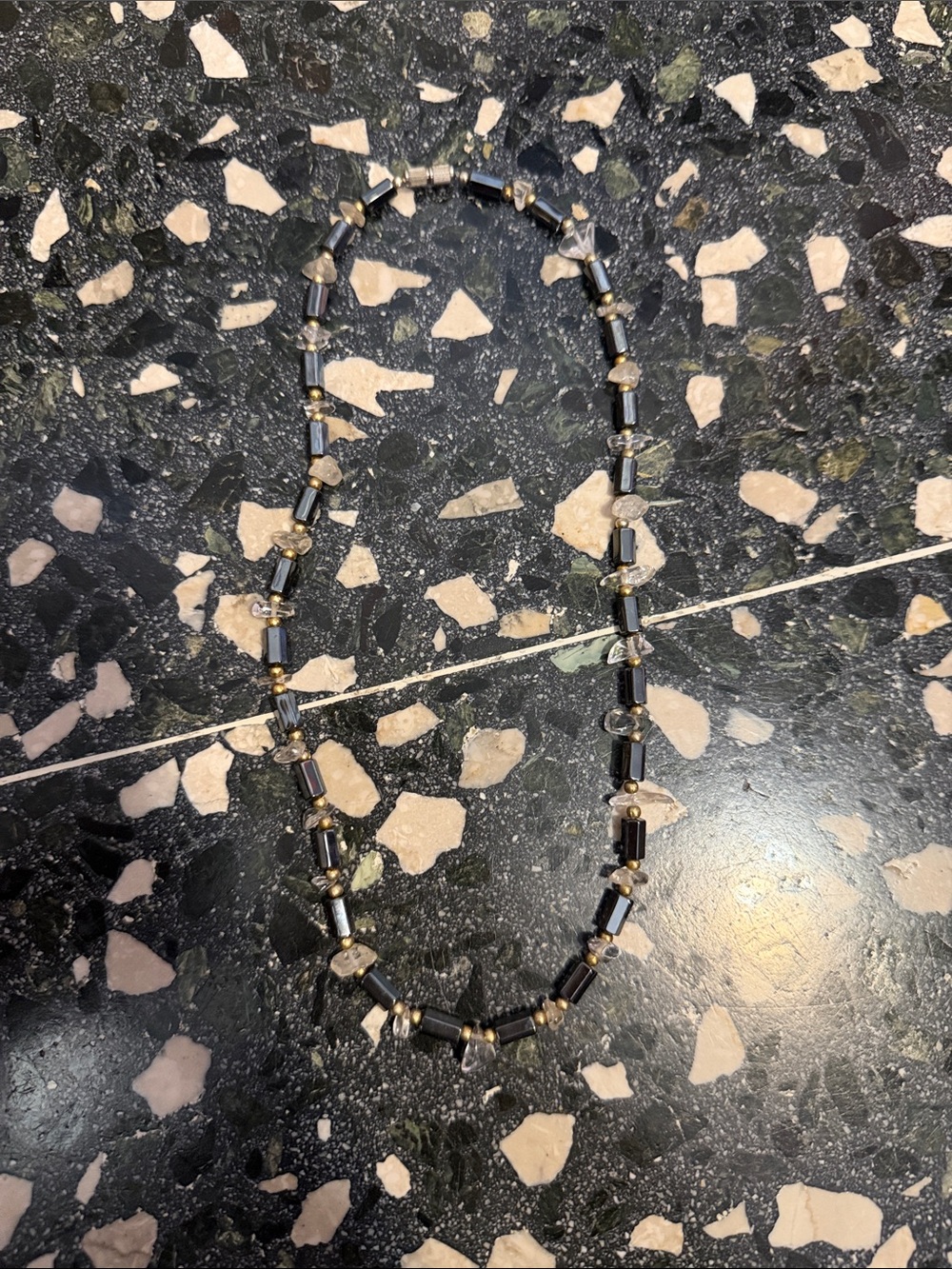 Elegant Black Beaded Women's Necklace